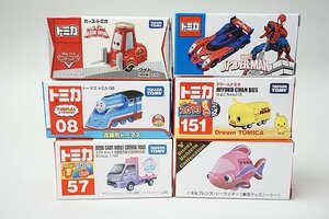 TOMICA トミカ ニモ&フレンズ・シーライダー 東京ディズニーシー / スパイダーマン / 流線形トーマス / カーズ グイド など6点セット