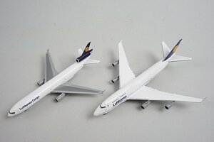 ★ herpa ヘルパ 1/500 B747-400 Lufthansa ルフトハンザ D-ABVF / MD-11 Freighter D-ALCB 2点セット