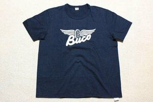 ▽♪ Buco ブコ プリント Tシャツ 半袖 ブラック LARGE(42-44)②