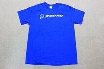 ▽♪ BOEING ボーイング Tシャツ 半袖 ブルー L_画像1