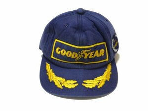 ▽♪ 90ｓ ビンテージ GOODYEAR グッドイヤー キャップ帽子 紺