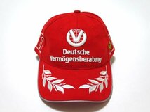 ▽♪ MICHAEL SCHUMACHER COLLECTIONミハエルシューマッハ コレクション フェラーリ ミハエルシューマッハ キャップ帽子 赤_画像1