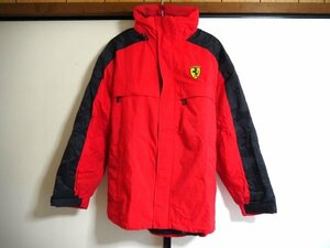 ▽♪ Ferrari フェラーリ Ferrari フェラーリ ジャンパー ジャケット ロングコート ベンチコート 赤 M