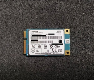 TOSHIBA SSD MLC 60GB THNSNH060GMCT mSATA ((定形外無料・動作品・4枚限定！))