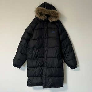 Penfield ペンフィールド 取り外しフード付き ダウンジャケット　ベンチコート ファーフード アウター 防寒 メンズ　ブラック　サイズL