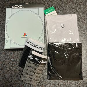 L 初代ver.☆ PlayStation プレイステーション インナー tシャツ2枚 ボクサーパンツ2枚 セット しまむら