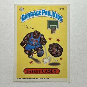 1986 TOPPS garbage pail kids ガーベッジペイルキッズ 154a BASKET CASEY 検索 アメトイ ホラー ビンテージ ぶきみくん