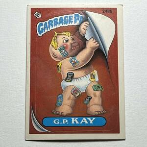 1986 TOPPS garbage pail kids ガーベッジペイルキッズ 248b G.P. KAY 検索 アメトイ ホラー ビンテージ ぶきみくん