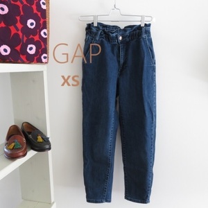 送料込 匿名配送 GAP ギャップ　デニム　ウエストゴム　XS　ストレッチあり テパード