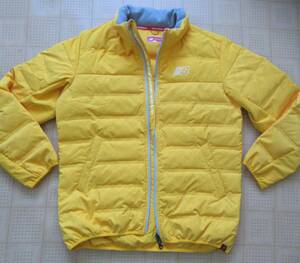  prompt decision New Balance GOLF down jacket yellow 5 size L size corresponding New balance Golf 