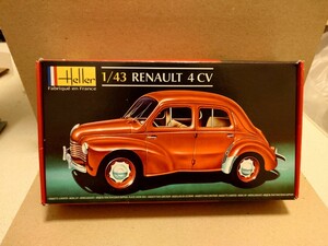 エレール　Heller 1/43 ルノー4CV プラモデル