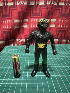 昭和　当時物　ソフビ　レトロ　ポピー　特撮　ヒーロー　仮面ライダー　怪人　ガメレオジン　スカイライダー　バンダイ　石森プロ