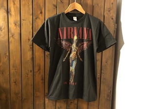 新品★ニルヴァーナ　IN UTERO TOUR　ビンテージスタイル　Tシャツ★ロックバンド/カートコバーン/イン・ユーテロ/NIRVANA