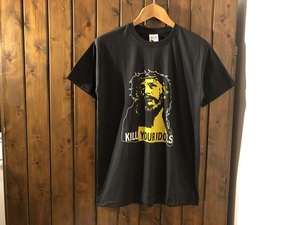 新品★KILL YOUR IDOLS　ジーザス　アクセルローズ　着用　同プリントTシャツ★キリスト/ロックバンド/ガンズアンドローゼズ/GUNS