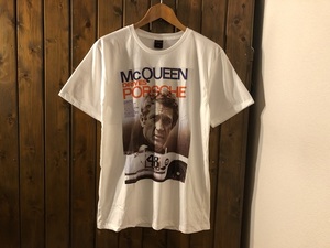 新品★スティーブマックイーン　栄光のル・マン　プリントTシャツ★ポルシェ/ハリウッド俳優/キングオブクール/映画