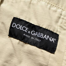 メンズ54 XXL イタリア製 DOLCE&GABBANA ドルチェアンドガッバーナ ジャケット ベージュ Gジャン デニム 大きいサイズ ビックシルエット_画像7