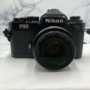 ♪【売り切り】Nikon ニコン 一眼レフフィルムカメラ FE2 50mm 1:1.8当時物 レトロカメラ 現状品