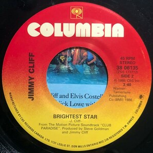 JIMMY CLIFF ELVIS COSTELLO NICK LOWE サントラ カナダ盤シングルの画像3