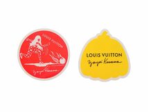 【Used 開封品】 ルイヴィトン LOUIS VUITTON ノベルティ シール ステッカー 2枚組 草間彌生 コラボレーション ボーリング＆黄色いカボチャ_画像2