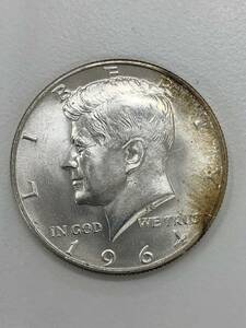 ♪アメリカ 1964 リバティコイン ケネディ イーグル ハーフドル HALF DOLLAR 銀貨 重量12.39g 直径30.5mm 厚さ2.0mm 比重10.4 自宅保管品♪