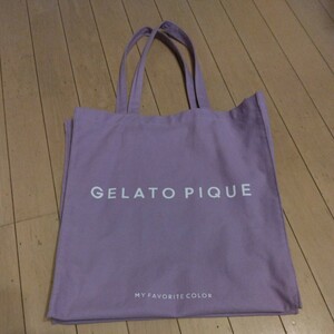 ジェラート ピケ トートバッグ パープル エコバッグ gelato pique 中古