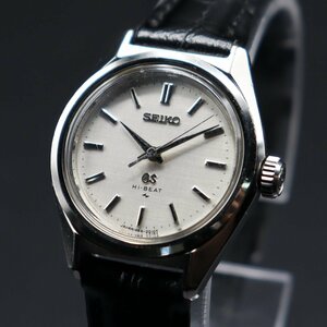 超希少 婦人用グランドセイコー Grand Seiko 19GS 手巻 1964-0010 PMPケース 絹目文字盤 GSメダリオン 純正尾錠付 1971年 亀戸 レディース