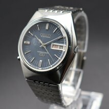 CITIZEN ELECTRONIC COSMOTRON シチズン エレクトロニック コスモトロン 7800-870115TA 電磁テンプ式 英/日デイデイト 純正ブレス メンズ_画像2