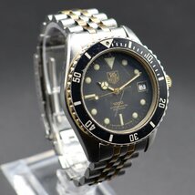 TAG HEUER Professional タグホイヤー プロフェッショナル 1000シリーズ 980.020N クォーツ 200M防水 デイト 純正ブレス 余りコマ付 メンズ_画像4