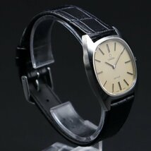 OMEGA De Ville オメガ デビル Ref.111.0132 Cal.625 手巻き トノーケース 2針 1978年製 スイス 新品革ベルト アンティーク メンズ腕時計_画像4