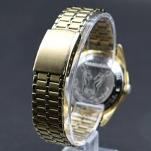 RADO Golden Horse 30石 ラドー ゴールデンホース 自動巻き ゴールドカラー文字盤 タツノオトシゴ 赤デイト スイス製 メンズ腕時計_画像5