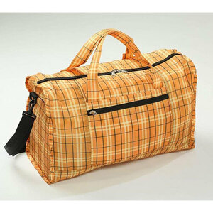  folding Boston bag shoulder attaching * orange * light weight compact * sub bag *