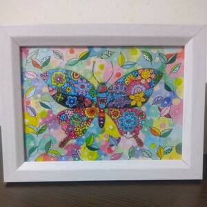 Art hand Auction Watercolor butterfly [Fly up gorgeously!], painting, watercolor, animal drawing