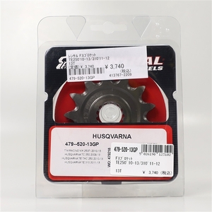 ◇展示品 ハスクバーナ TC250 TE250 TE310 レンサル/RENTHAL フロントスプロケット 520 13丁(479-520-13GP)