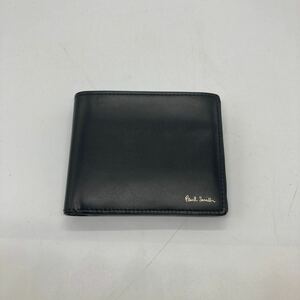 ポールスミス　Paul Smith 2つ折り財布 小銭入れ ブラック　中古品　メンズ