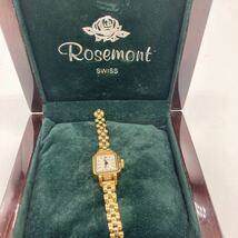 Rosemont ローズモント　箱付き　電池切れ　レディース　腕時計 クォーツ ゴールドカラー コマあり_画像2