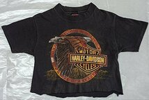 ・中古古着　レディース カナダ　HARLEY−DAVIDSON 加工あり S_画像1