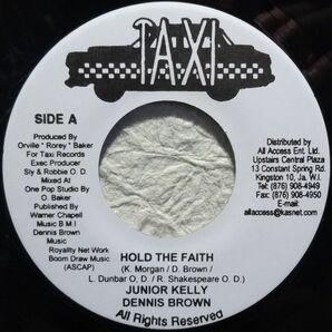 【Junior Kelly & Dennis Brown “Hold The Faith”】 [♪ZG] [♪ZQ] (R5/11)の画像1