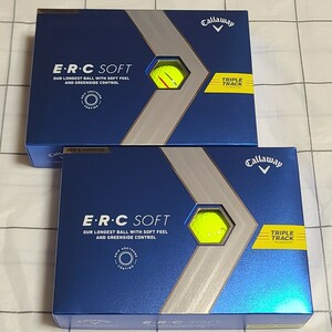 キャロウェイ ERC ソフト トリプルトラック ゴルフボール イエロー 2ダース