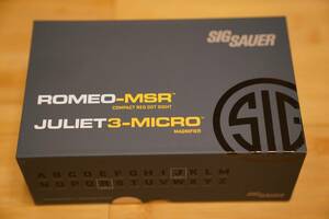 【1721】[実物] SIG SAUER製 SORJ72001 ROMEO-MSR + JULIET3-MICRO ダットサイト＆マグニファイアセット（ロミオ＆ジュリエット） (未使用)