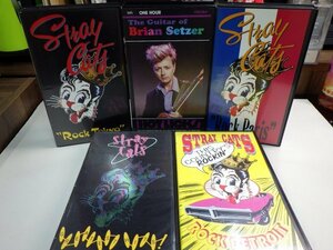 .2l* VHS( together 5 pcs set ) *[Stray Cats(s tray * Cat's tsu) together set lBrian Setzer rockabilly 