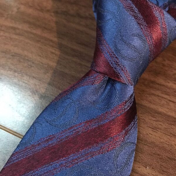 S.T.Dupont デュポン ネクタイ ブルー ストライプ