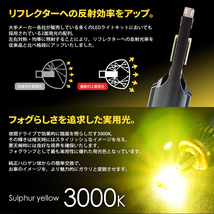 LEDフォグランプ H3 イエローフォグ 合計9600ルーメン 爆光 CSPチップ フォグライト 3000K Zlion 国内検査後出荷 車 宅配便 送料無料_画像4