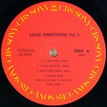 ■ルイ・アームストロング｜Louis Armstrong Vol.2 ＜LP 1981年 日本盤＞CBSソニーファミリークラブ_画像4