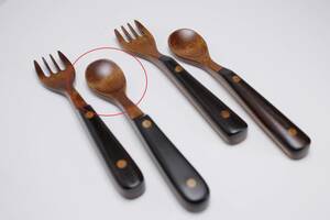 **[ natural tree ] flat hill regular . baby spoon ( tea )①[ free shipping ]**