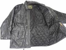 ONTIME 90s-00s vintage original LEATHER JACKET / オンタイム M-65 レザージャケット 革ジャン メンズ_画像5