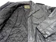 ONTIME 90s-00s vintage original LEATHER JACKET / オンタイム M-65 レザージャケット 革ジャン メンズ_画像6