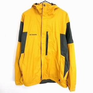 Columbia コロンビア マウンテンパーカー アウトドア キャンプ アウター 防寒 登山 イエロー (メンズ L) O1045 /1円スタート