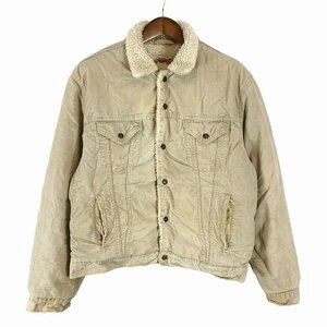 90年代 Levi's リーバイス 71500 コーデュロイボアジャケット 防寒 アメカジ ベージュ (メンズ XL) 中古 古着 O9683