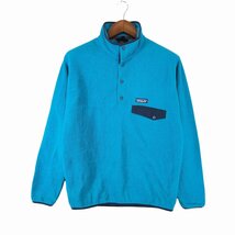 patagonia パタゴニア SYNCHILLA シンチラ プルオーバー フリースジャケット 防寒 アウトドア ブルー (メンズ M) 中古 古着 O9694_画像1