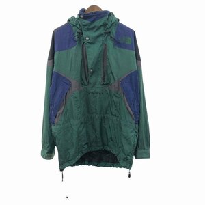 90年代 THE NORTH FACE ノースフェイス TNFX プルオーバー マウンテンパーカー グリーン (メンズ XLサイズ相当) 中古 古着 O9792